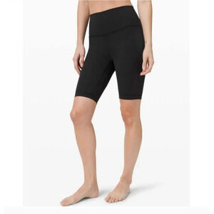 Lululemon Wunder Under Bike Short 10" Earth Day Edition Black Women's Size 4